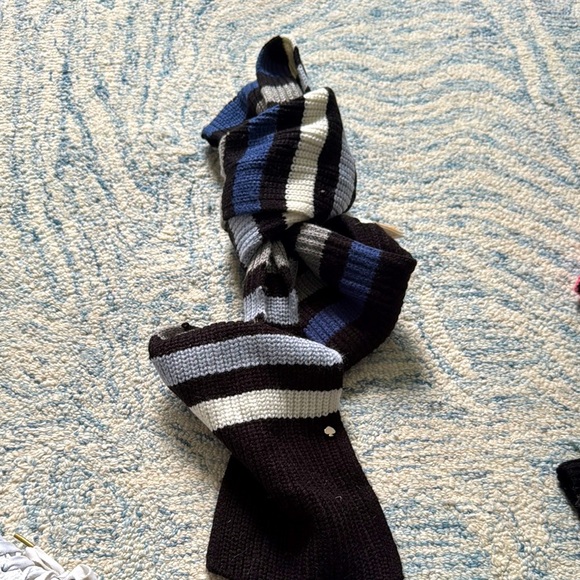 Kate Spade soft, skinny striped scarf NWOT - Picture 1 of 2